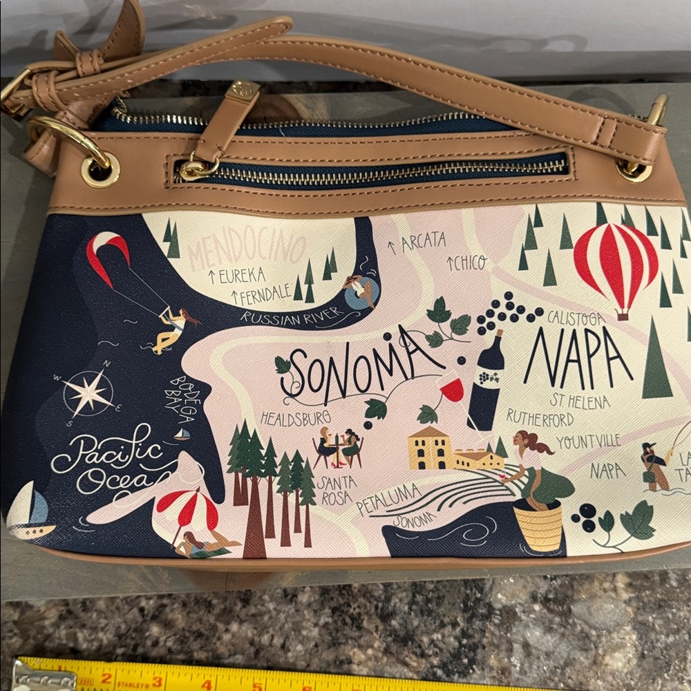 Rare Spartina 449 Northern California Crossbody Bag - Picture 16 of 16